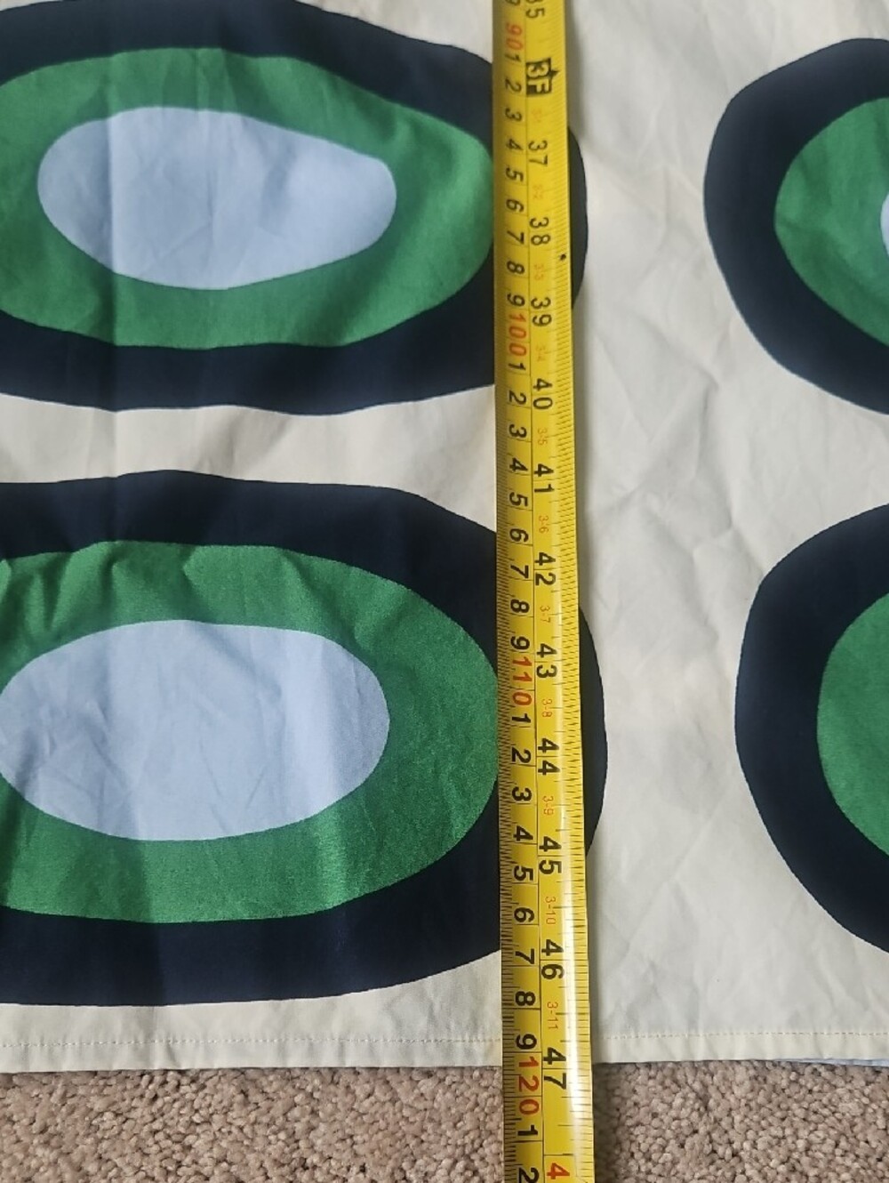 Marimekko Uniqlo Green Blue Oval Print Maxi Dress - Picture 10 of 16
